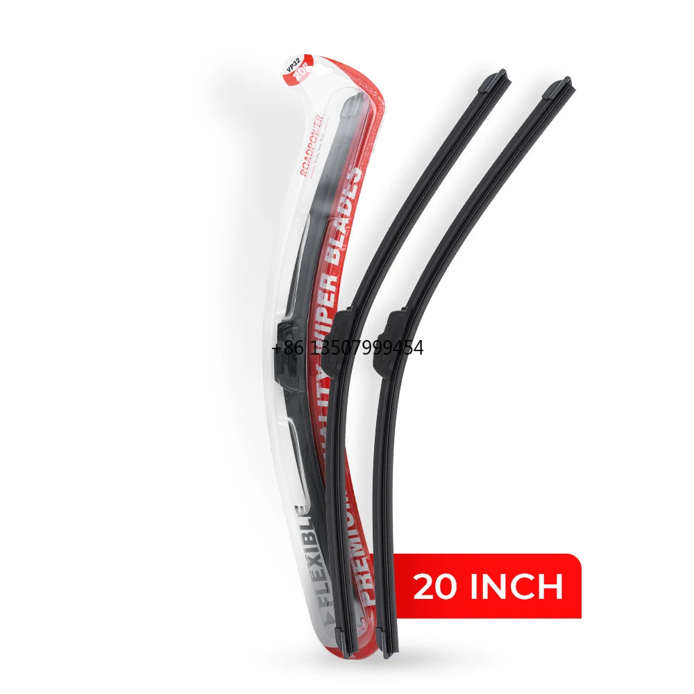 

Roadpower Premium Quality Rubber Flexible Boneless Wiper Blade Universal Fitment Silent Durable Long-Lasting Providing