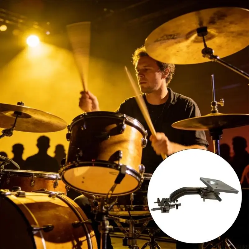 M5TC Strong Electronic Drum Module Mounting Arm Drum Module Stand Metal Texture for Effortless Installation and Flexibility