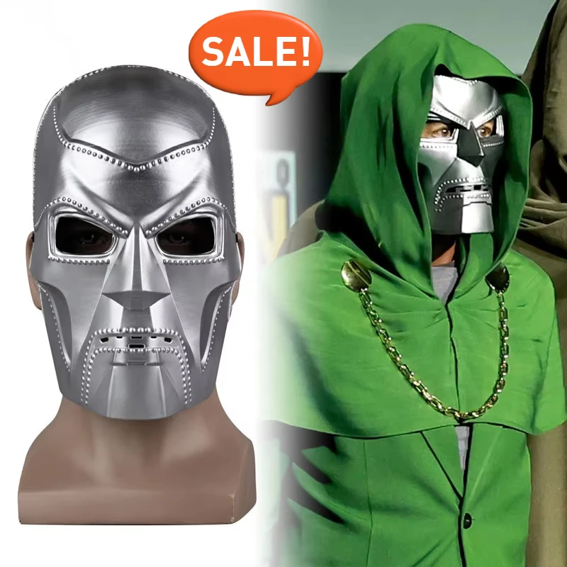 

Fantastic Four Demon Victor Von Doom Helmet Full Face Masques Fancy Party Dr Doom Mask Skull Halloween Cosplay Mask PVC Metal
