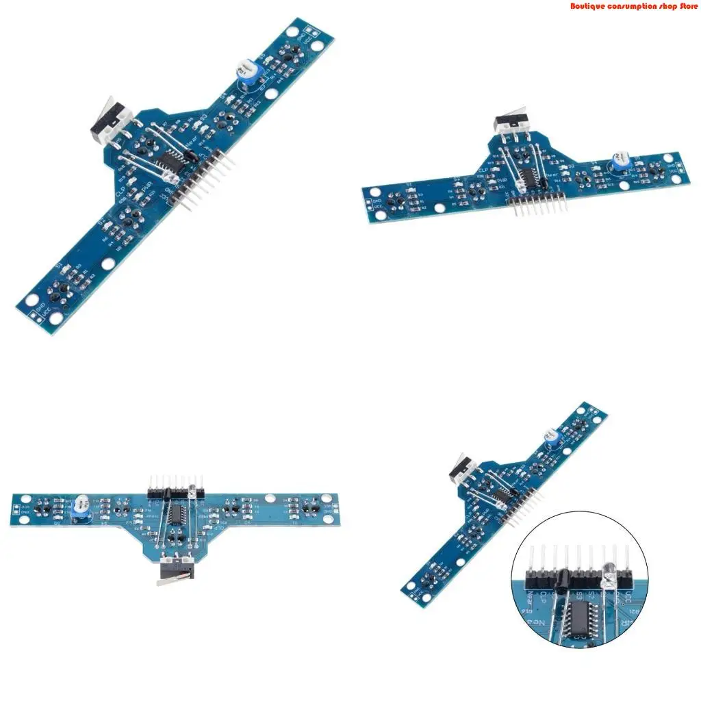 L9NA Multiple Sensorings Line Follower Module for DIY Robotics Projects with Real Time Pathes Detection