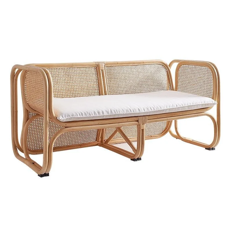 

Combination chair retro balcony bamboo and rattan leisure rattan simple rattan chair