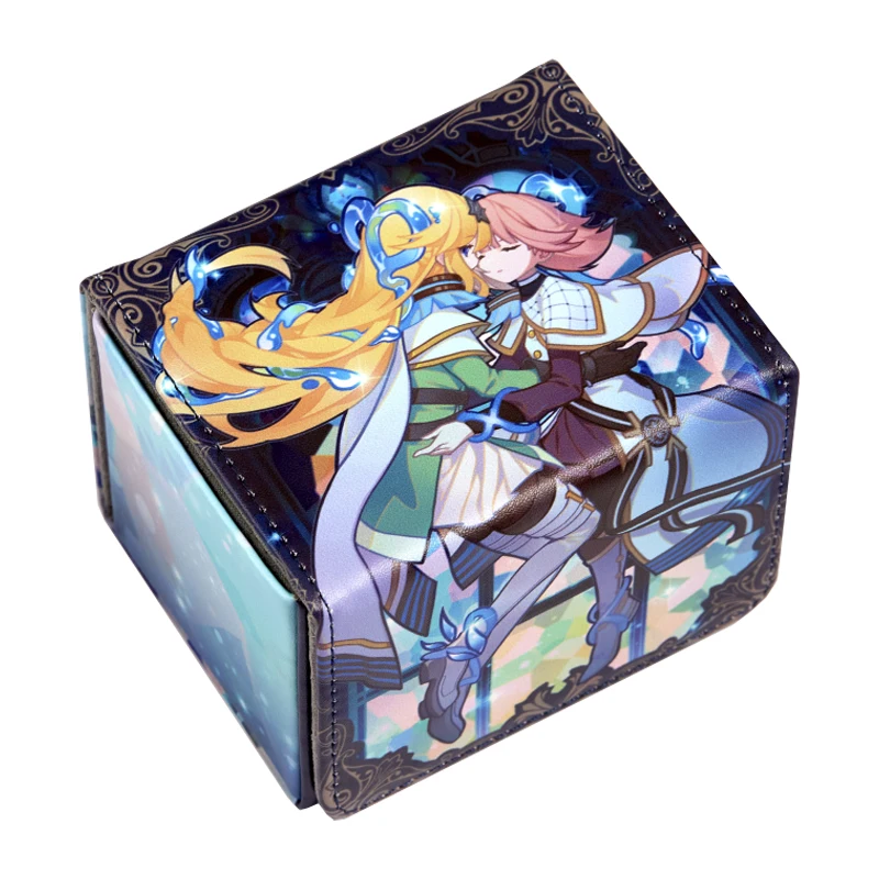 Yu-Gi-Oh! Hecho a Mano por Ti Mismo Caja de Almacenamiento de Cartas Exosister Elis, Caja de Almacenamiento de Cartas de Cuero de Alta Gama Exosister Stella, Juguetes de Regalo