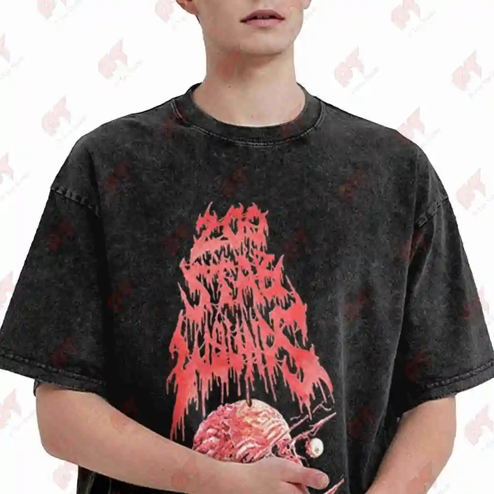 200 Stab Wounds Vintage Washed Tee Pure Cotton T-Shirt