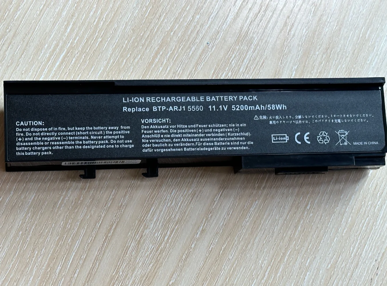 5200mAh Laptop Battery for ACER TravelMate  6231 6252 6291 6292 6293 6452 6492 6493 6593G 4330 4530 4730 6230 BTP-AQJ1 BTP-ARJ1
