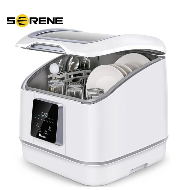 Portable Countertop Dishwasher, IAGREEA Compact Mini Dishwasher With 7  Washing Programs, Auto Water Injection, Anti-Leakage - AliExpress