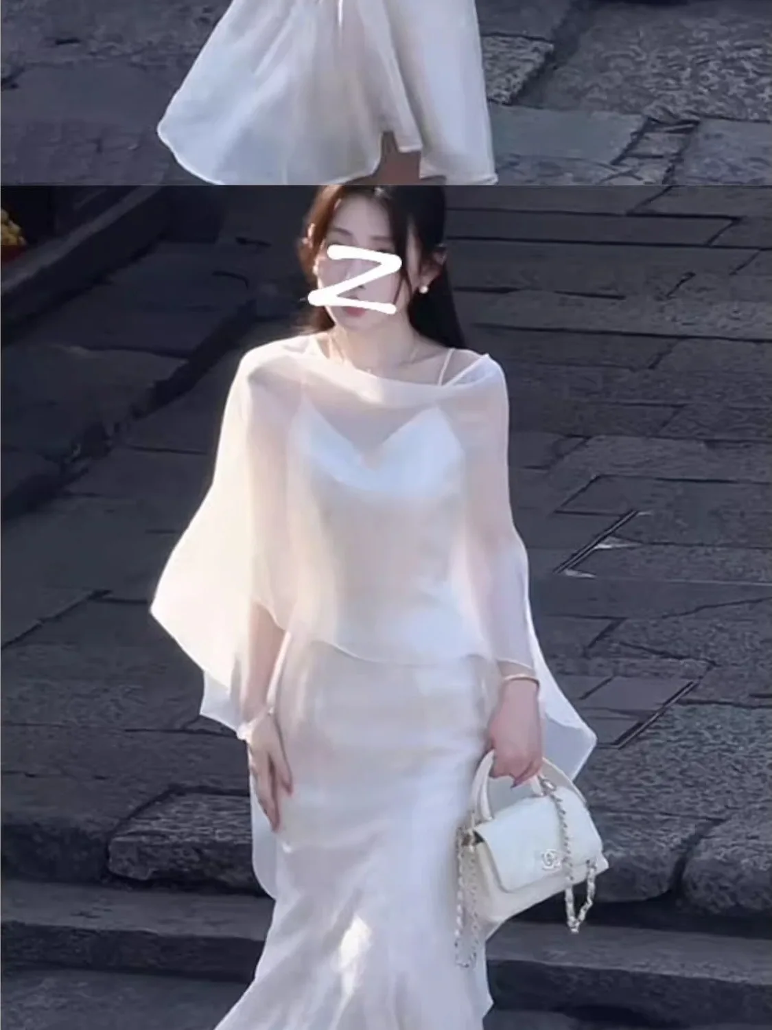 Damska letnia narzutka z jedwabiu lodowego chroniąca przed słońcem, asymetryczna, cienka, luźna, w stylu koreańskim, długa, okrągły dekolt.