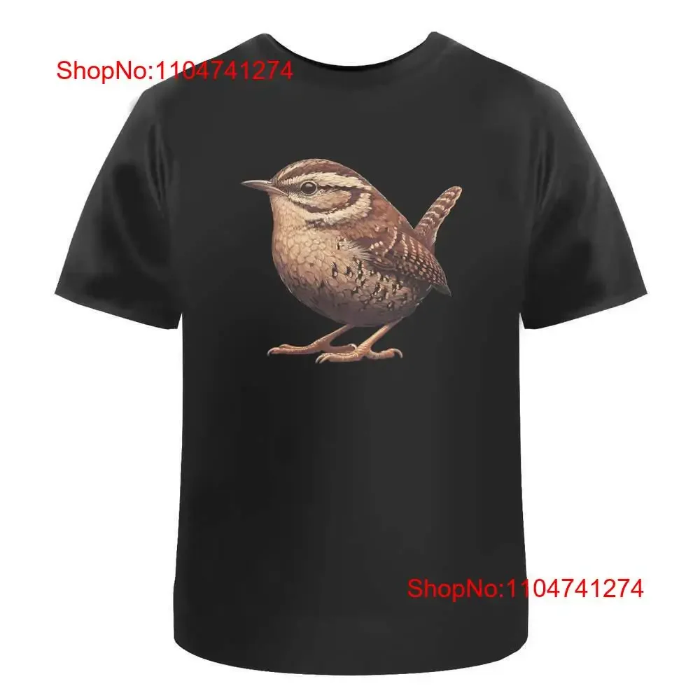 

'Resting Wren Bird' Cotton T Shirt TA051712 vintage Washed Versatile Top For Everyday Wear Soft Casual homme Stylish fashion