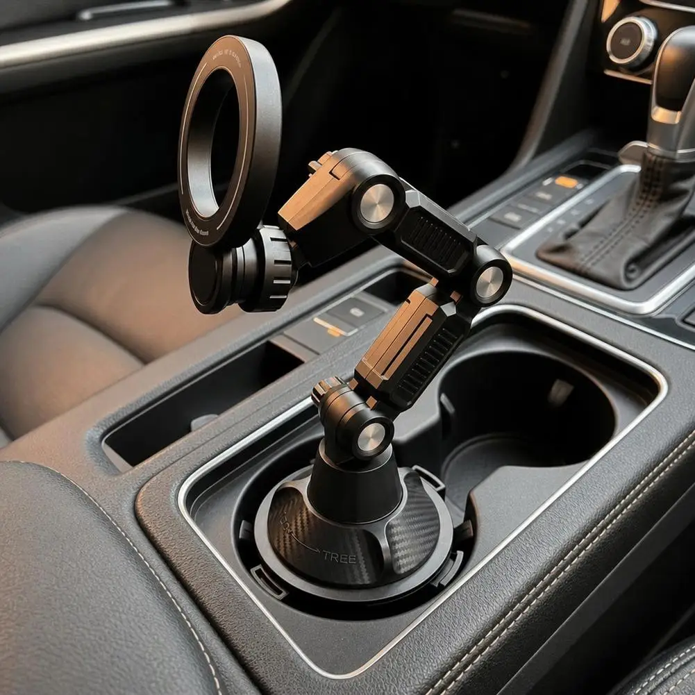 Auto-Handyhalterung mit Magnet, langem Arm, superstarker Saugkraft für stabile 360°-Befestigung ° Drehbare, faltbare Handyhalterung – Detail 3