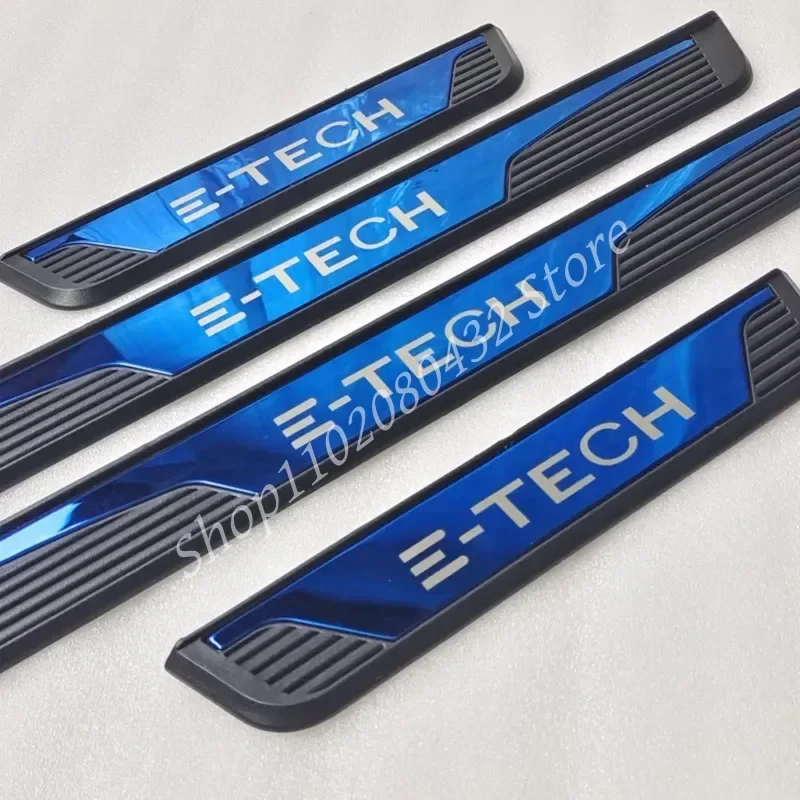 Для Renault Austral Arkana E-Tech 2019-2023 20224, нержавеющая хромированная накладка на порог автомобиля, защитная накладка