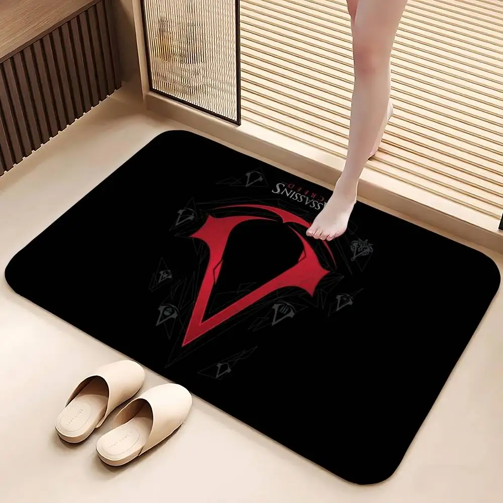 Assassins C-Creed Carpet Bathroom Anti-slip Mat Door Mat Home Decoration Mat Entrance Door Mat Scratch-resistant Door Mat