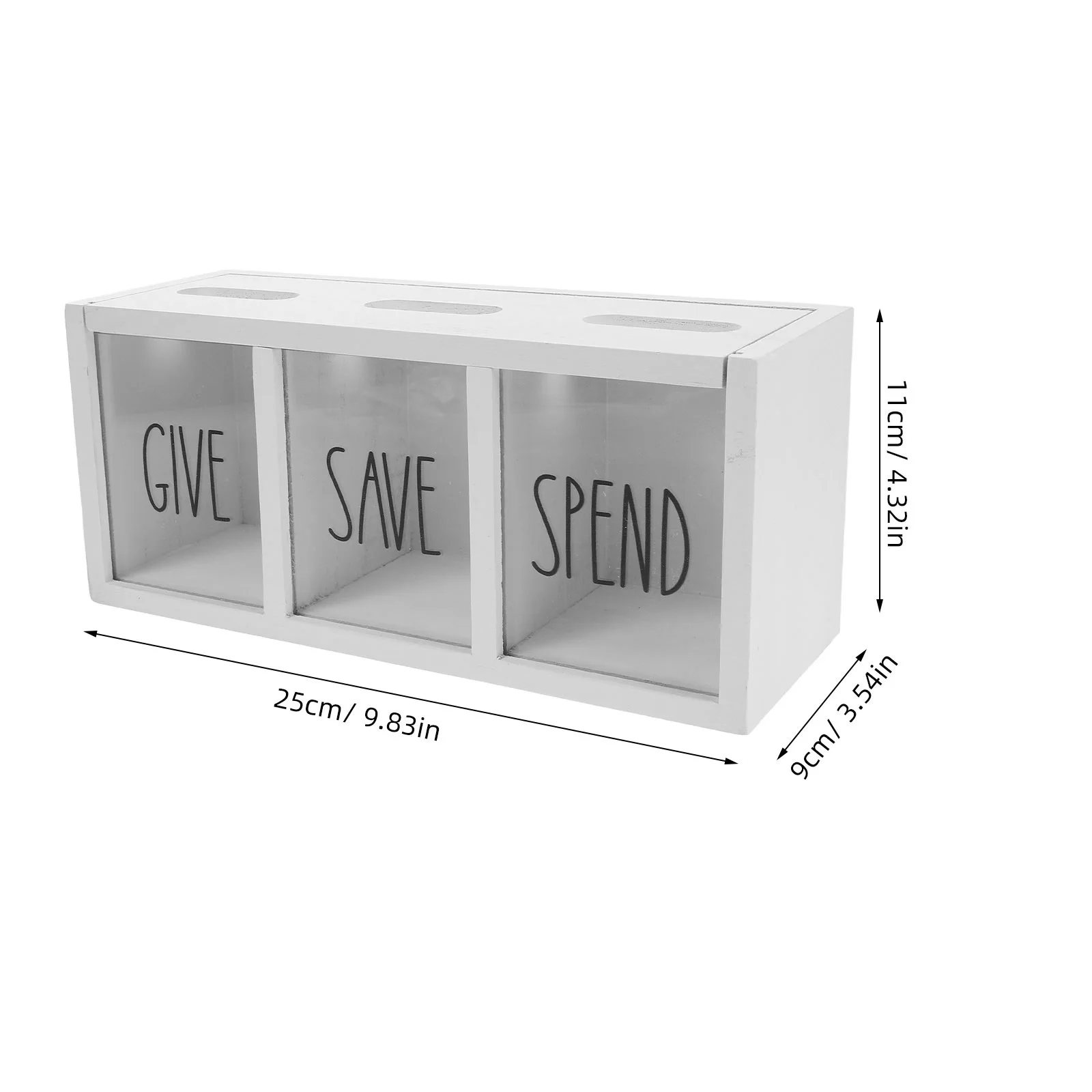 صندوق نقود خشبي مثبت على الحائط يعطي توفير النفقات على شكل حصالة على شكل حيوان للأطفال، بنك العملات المعدنية، منظم توفير مرئي لغرفة النوم وغرفة المعيشة