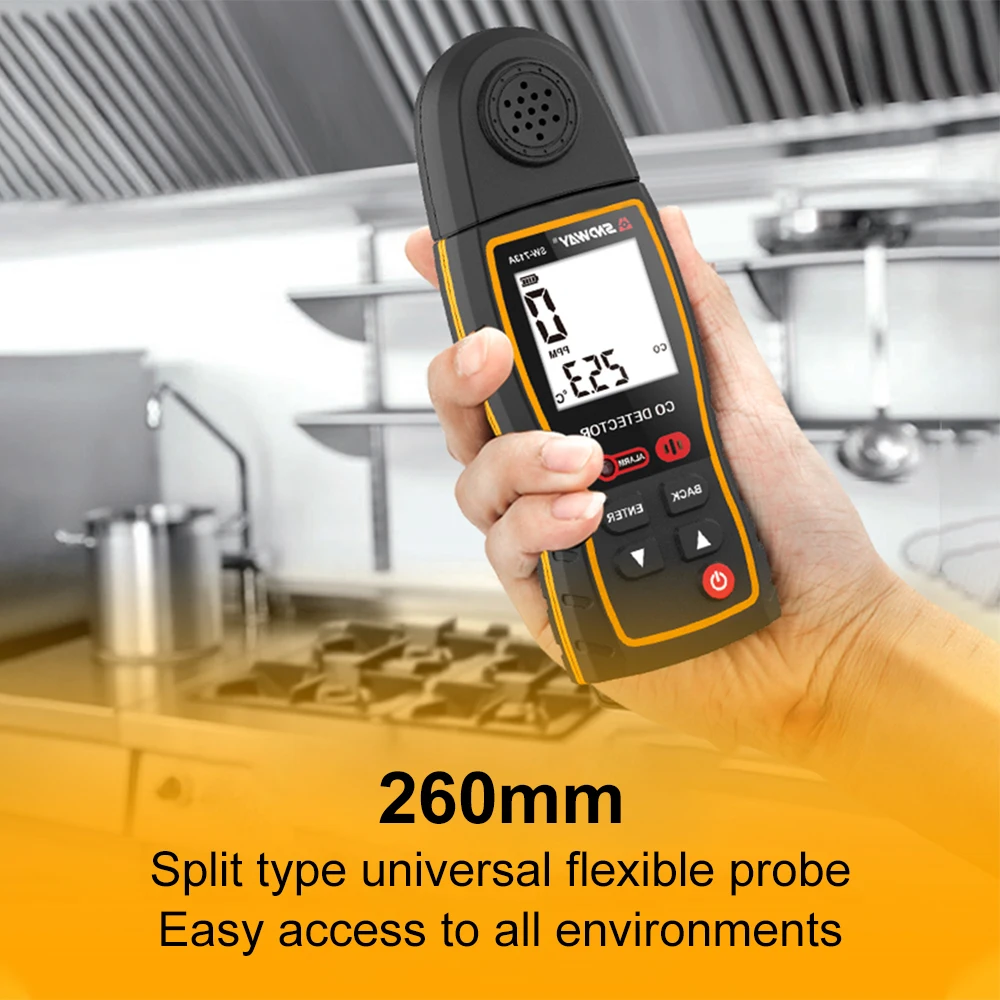 Halogen Detector Air Conditioning Refrigeration System Detect Tool CO Detector Combustible Gas Teste Sound Light Vibration Alarm