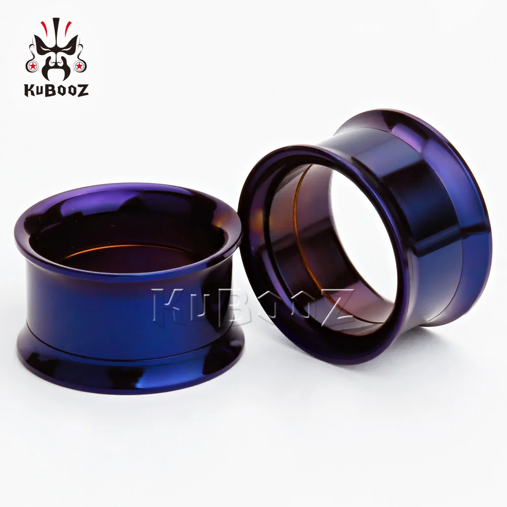 Wholesale Price 8 Colors Ear Tunnels Expanders Stainless Steel Plugs Piercing Body Jewelry Gauges 6mm-25mm 40PCS