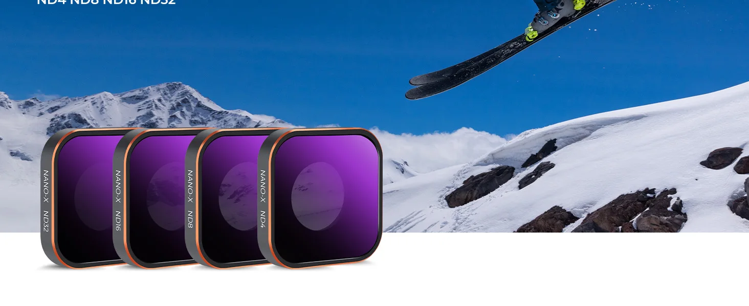 K&F CONCEPT CPL ND Filterset für GoPro Hero 10 11 12 13 Schwarz variabel ND8 ND16 ND32 ND64 ND1000 ND2-32 ND32-512 Action-Kamera – Detail 24