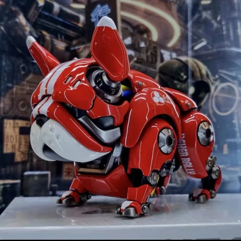 Mechanische Bulldoggen-Actionfigur, bewegliches Hundemodell, Büro- und Auto-Armaturenbrett-Ornament, Sammlerstück, Geschenk für Erwachsene, Spielzeugfans