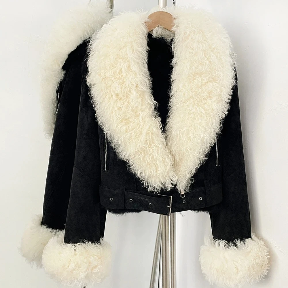 Women Real Fur Outer Jacket Sophisticated Fox Fur Oversized Coat Fit Warm Classic Winter Female Clothing for Special Occasion