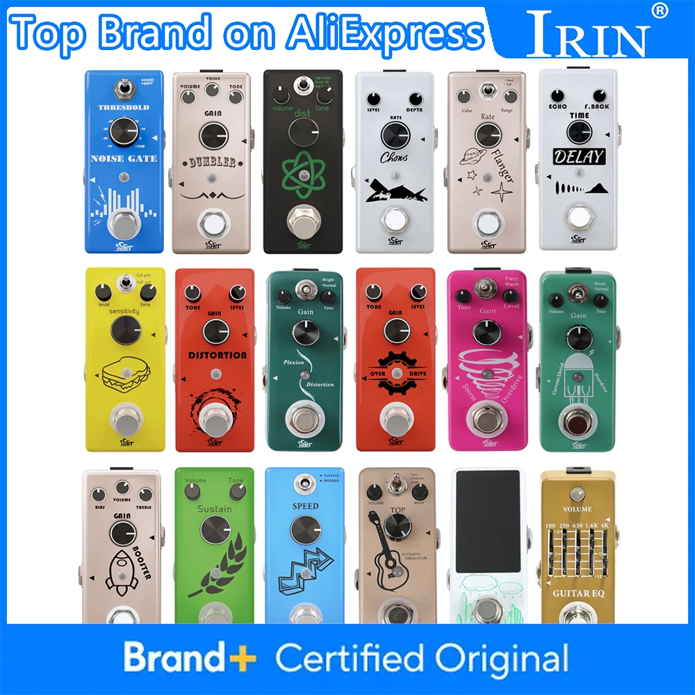 

ISET Electric Guitar Effects Pedal Compressor/Fuzz/Overdrive/Distortion/Flanger/Booster Effect Pedal Guitar Part True Bypass