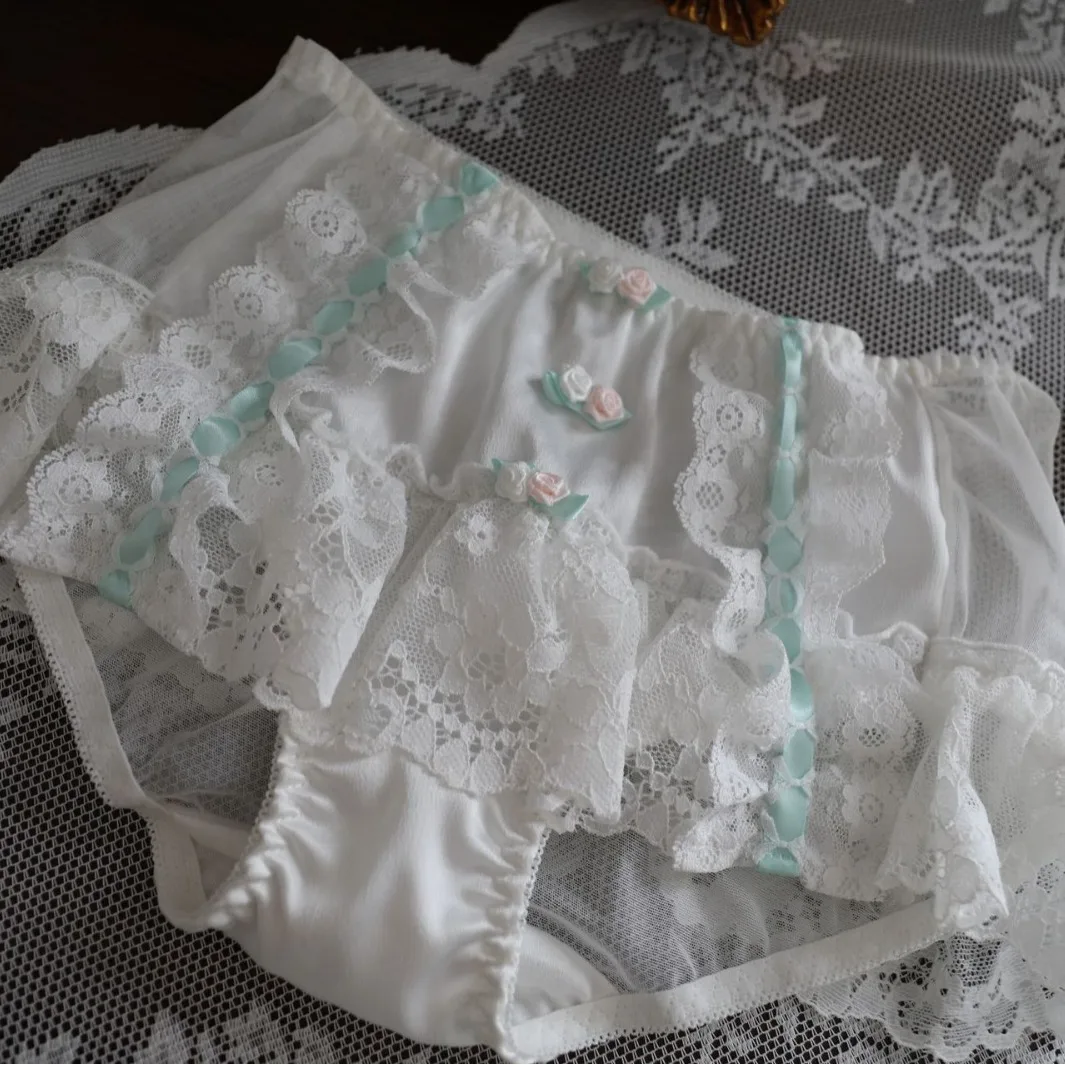 طقم حمالة صدر رفيعة من الدانتيل بشريط عتيق بدون حلقة فولاذية ملابس داخلية نسائية يابانية طالب صدر صغير مريح Ropa Interior Mujer #5