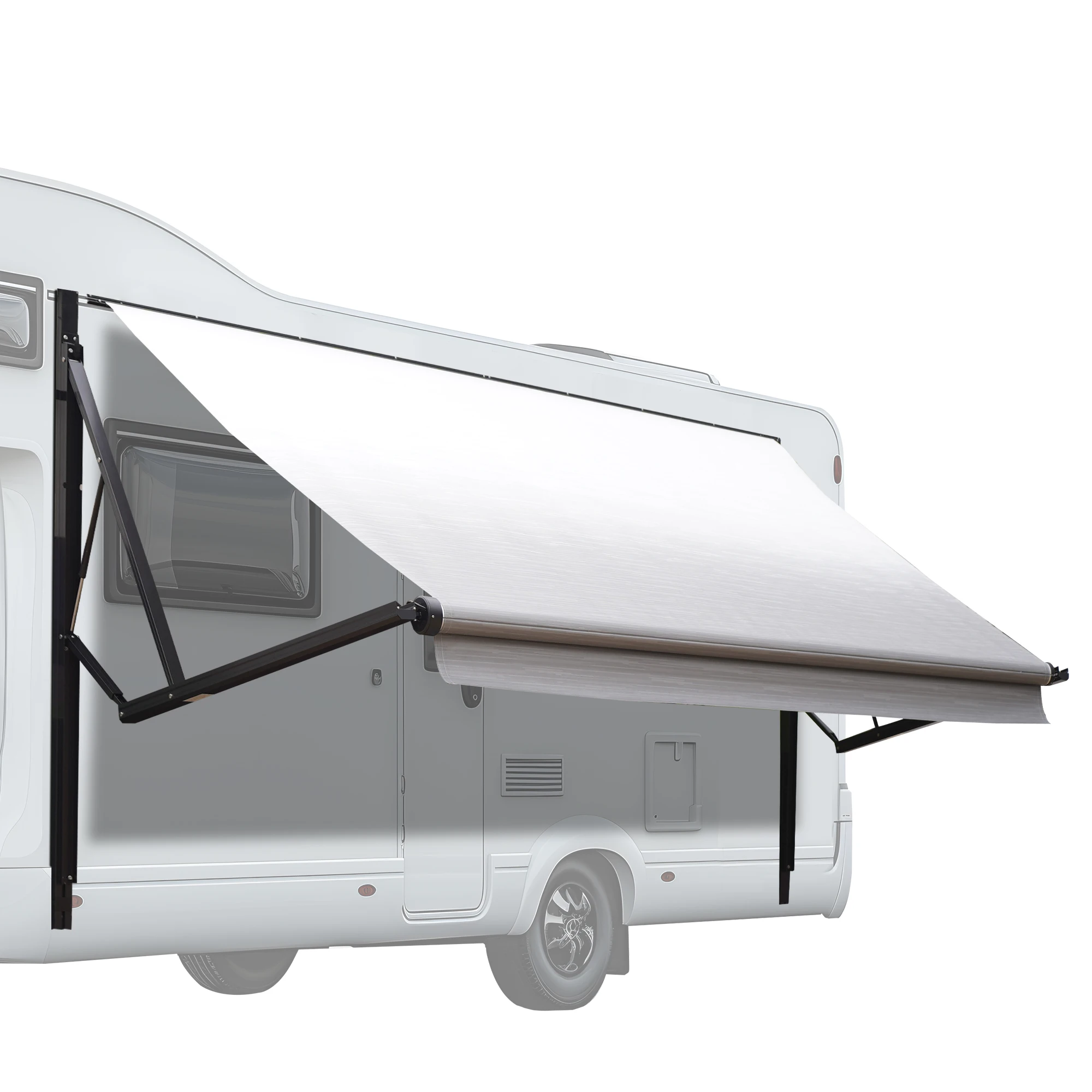

Camper Motorized Roll Out Power Campervan 16 Foot Rv Roll Out Electric caravan Trailer Awning