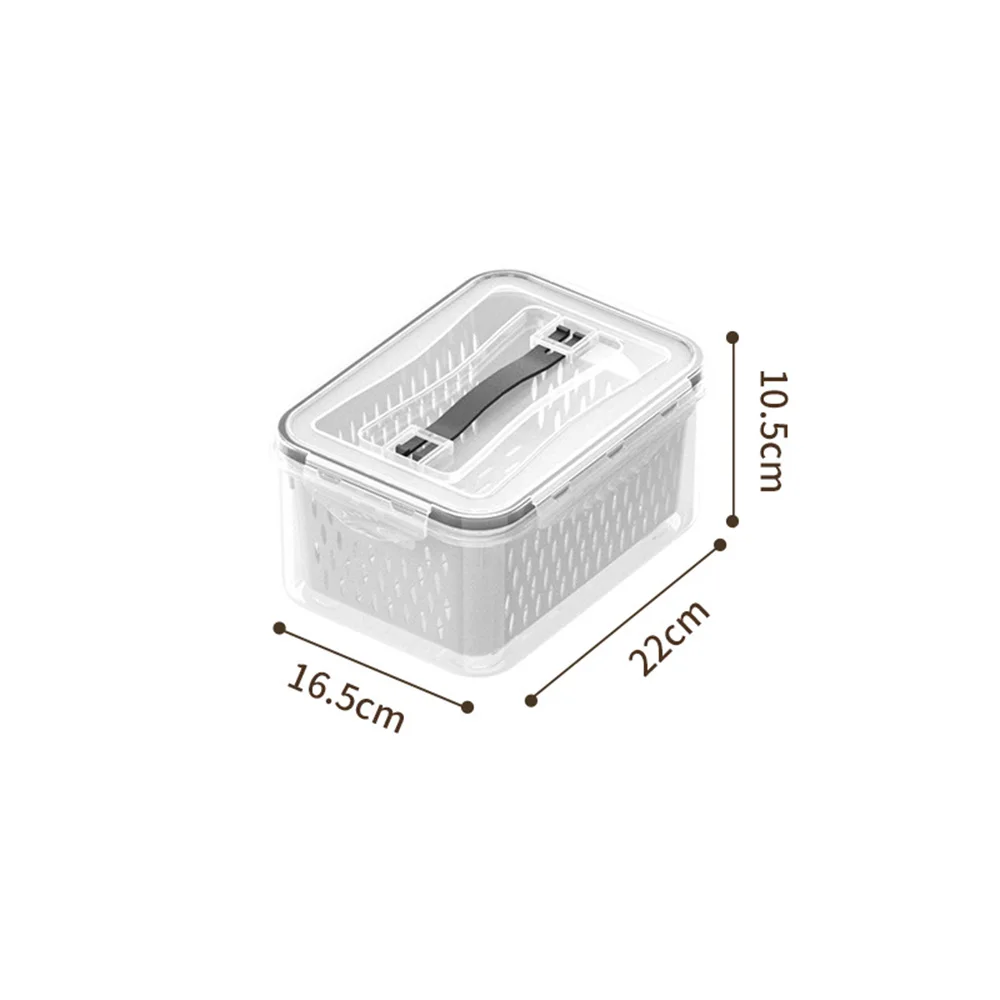Multi-Layers Freezer Storage Box Drainage Basket Food Storing Organizer for Home Kitchen Refrigerator
