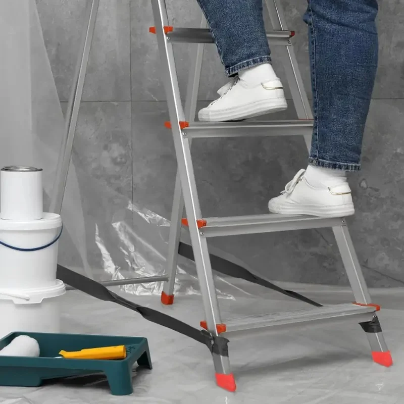 2/4 heavy-duty ladder foot pads - Universal A-frame ladder maintenance foot covers, stable design, telescopic ladder foot pads