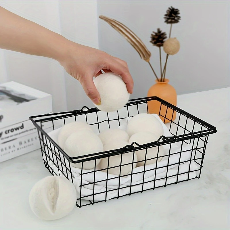 1/4pcs Household Wool Laundry Dryer Balls Reusable Fabric Softener Alternative Wrinkle Reducer Perfect Gift for Home Washing