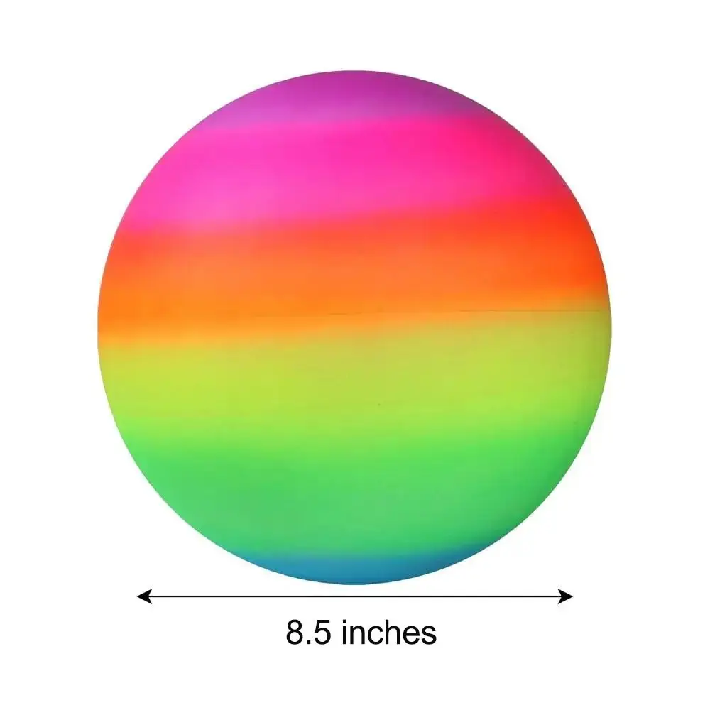 Piłki gumowe tęczowe piłki plażowe dopasowane do treningu sportowego, piłki do koszykówki, piłki do siatkówki, gry na świeżym powietrzu, piłki do piłki nożnej dmuchane dla dzieci.