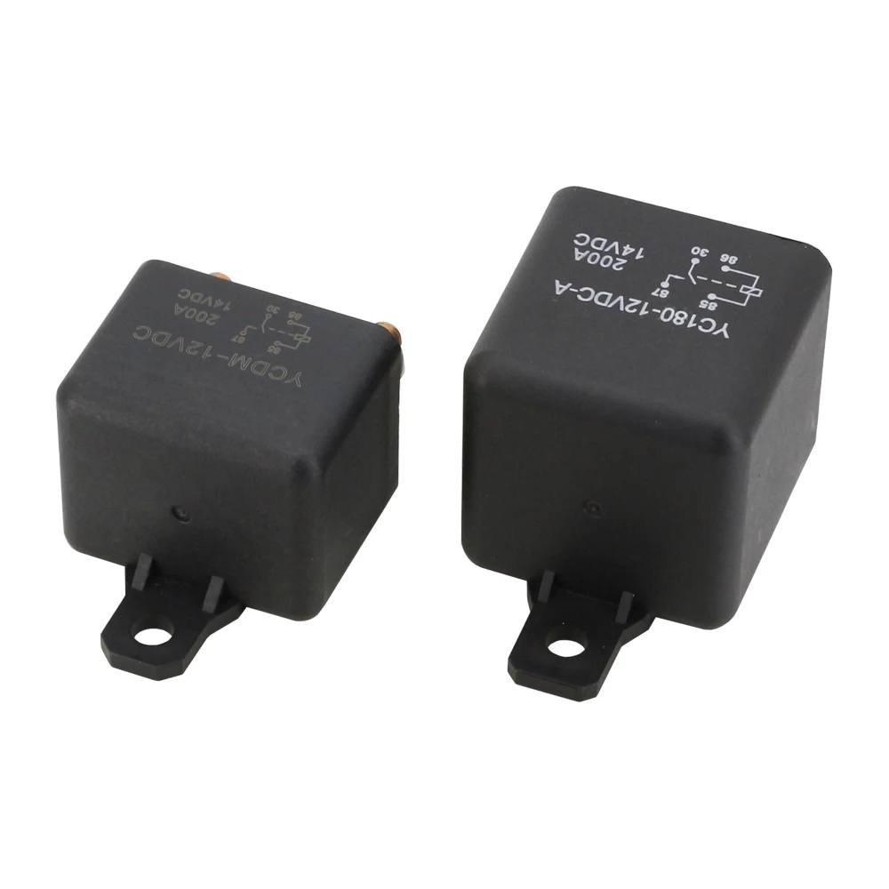 200A High Current Start Relay 12/24V High Power Automotive Relay YC180-12/24VDC-A Type Intermittent 4.8W