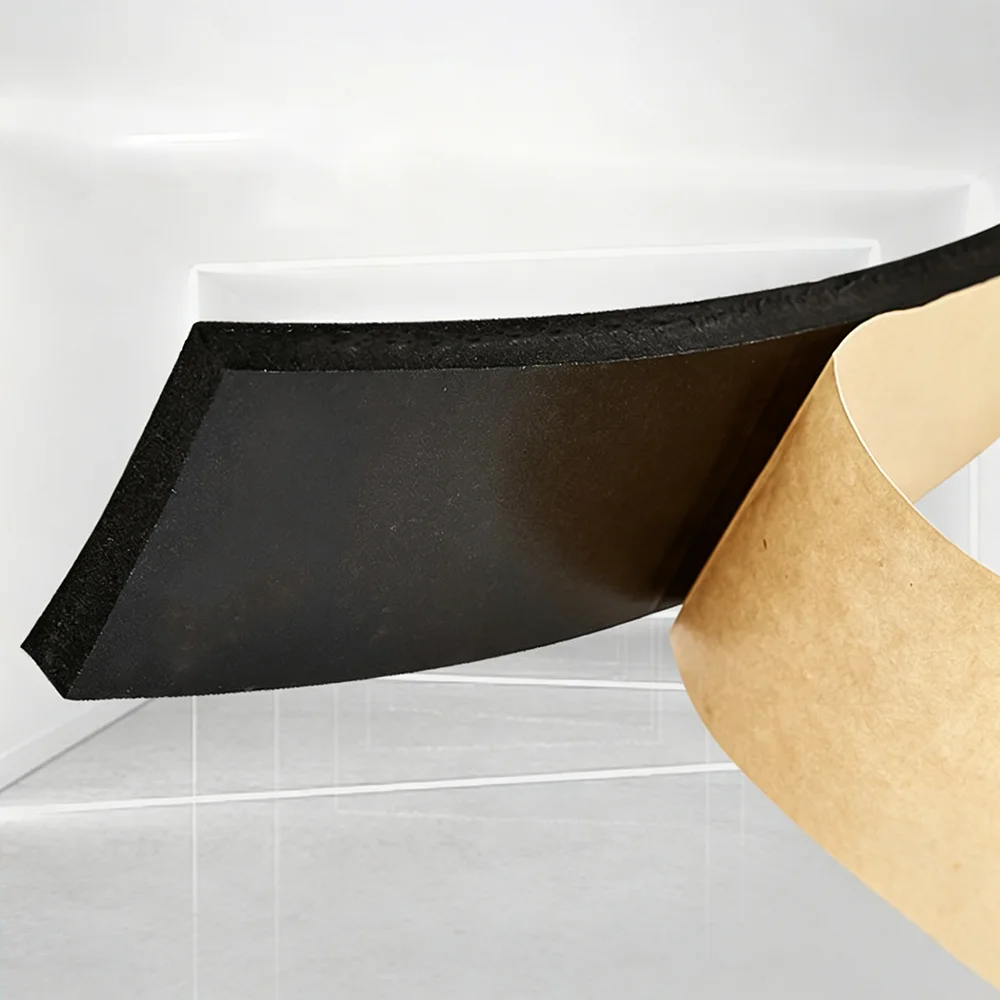 Self Adhesive Sponge Rubber Seal Strip EPDM Foam Weather Stripping for Doors Windows Soundproofing Single-Sided Adhesive Tape