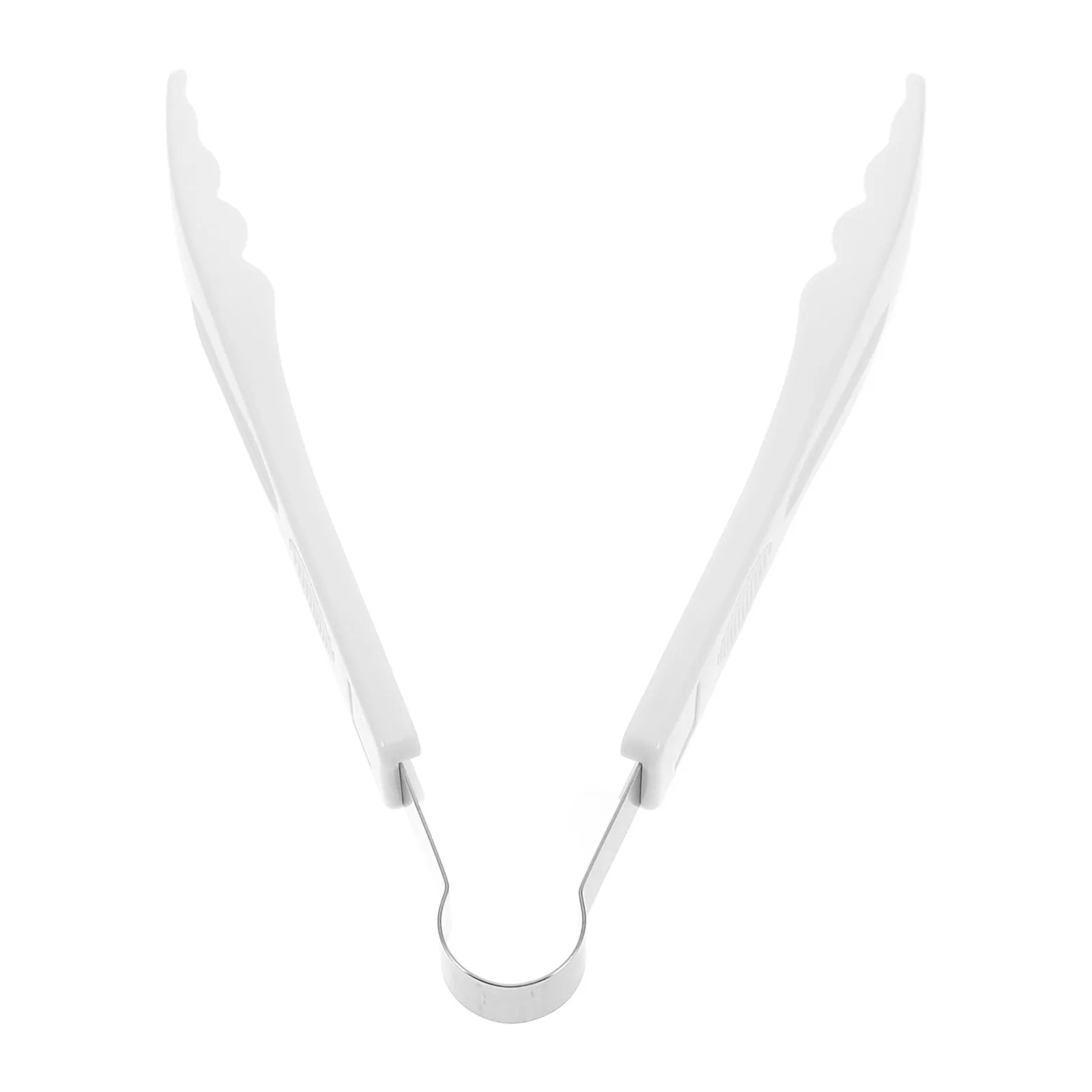 

Heavy Duty Food Tongs White PC Material Heat Resistant Mini Kitchen Serving Tools Ergonomic Design Dishwasher Safe for BBQ