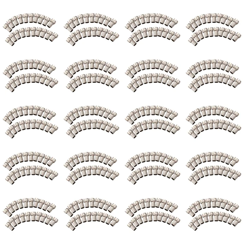 ABUL-400Pcs CCTV RG6 F-Type Twist-On Coax Coaxial Cable RF Connector Male