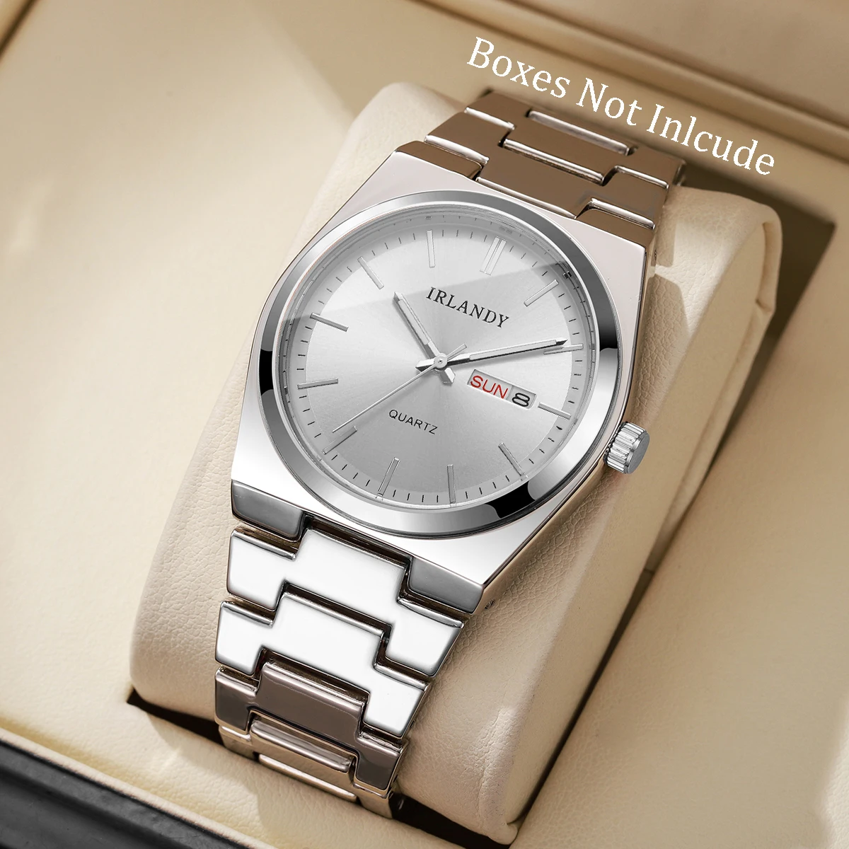 Luxe heren zakelijke horloges kalender quartz horloges voor herenklok Reloj Hombre (zonder doos)
