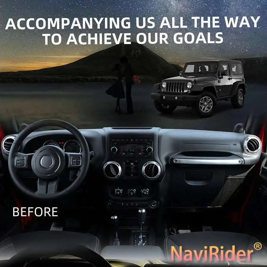12.3inch Car LCD Instrument For Jeep WRANGLER 2011-2018 Panel Cluster Map Multiple Colorful UI High Definition Display