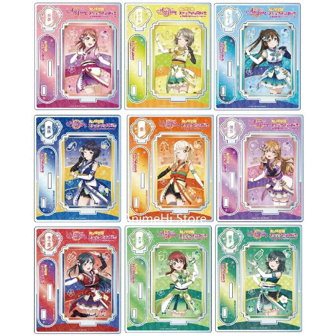 

Anime Uehara Ayumu Miyashita Ai Konoe Kanata Zhong Lanzhu Figure Doll Nakasu Kasumi Acrylic Stand Model Plate Cosplay Toy Gift