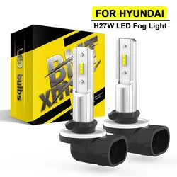 BMTxms H27W H27 LED 881 880 LED Fog Lights Canbus LED Bulb Car DRL Lamp For Hyundai Getz Grand I10 I20 I30  Sonata n20 KIA Chevy
