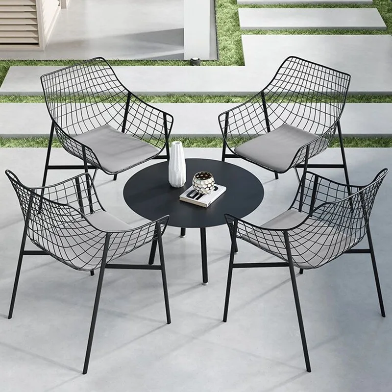 

Outdoor table and chair combination courtyard garden garden table and chair villa balcony coffee milk tea shop table and chair