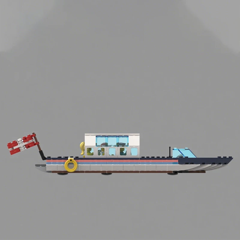 721 قطعة MOC جولات قناة المدينة وحدات المباني اللبنات الجذعية لعبة عيد الميلاد هدية البخار التعلم العملي على القدرة