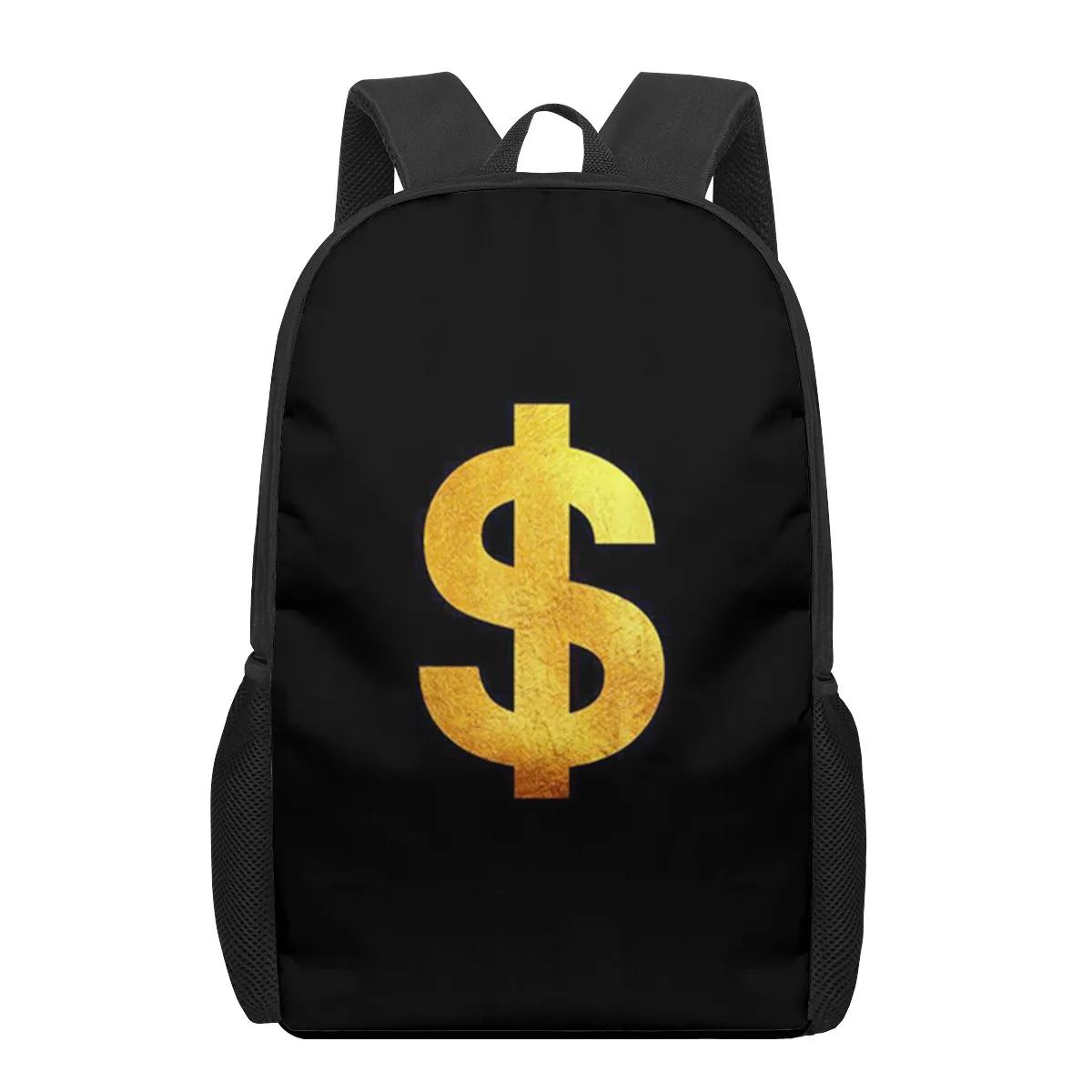 USD dollaro denaro Borsa da scuola modello 3D per bambini Ragazze Ragazzi Borse per libri casual Zaino per bambini Zaini per ragazze per ragazzi Bagpack