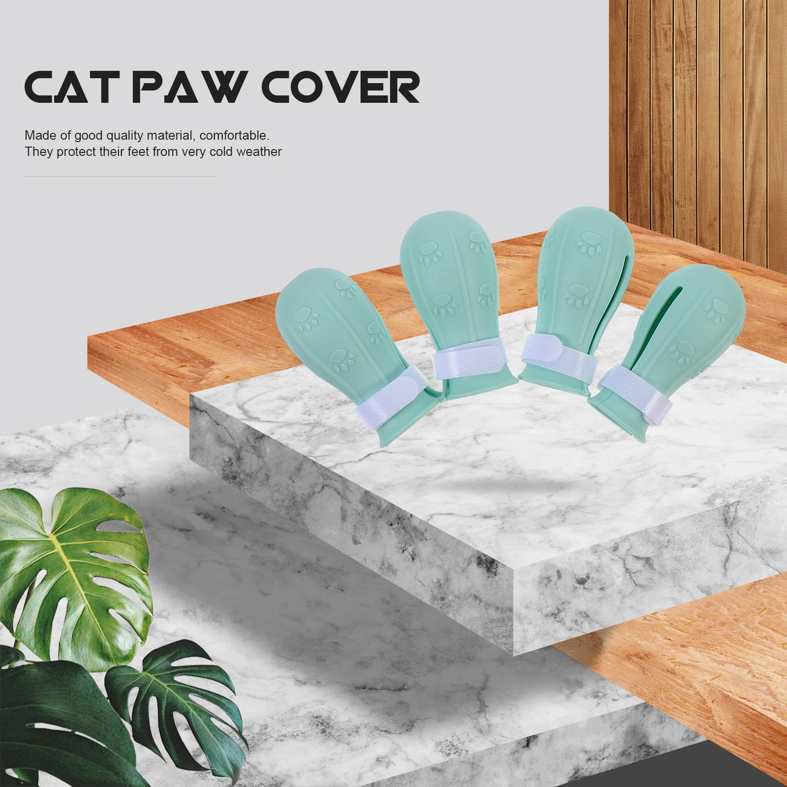 

4 Pcs Anti-scratch Cat Shoes Claw Cover for Bathing Pet Foot Boots Tpe Paw Anti-skid Protective