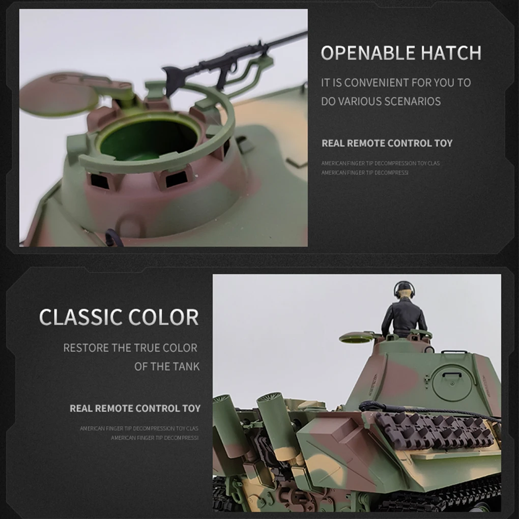 Henglong 1/16 3879-1 Niemiecki Leopard Typ G Zdalnie Sterowany Czołg Pancerny Podczerwień Symulacja Walki Model Militarny Zabawka dla Chłopca