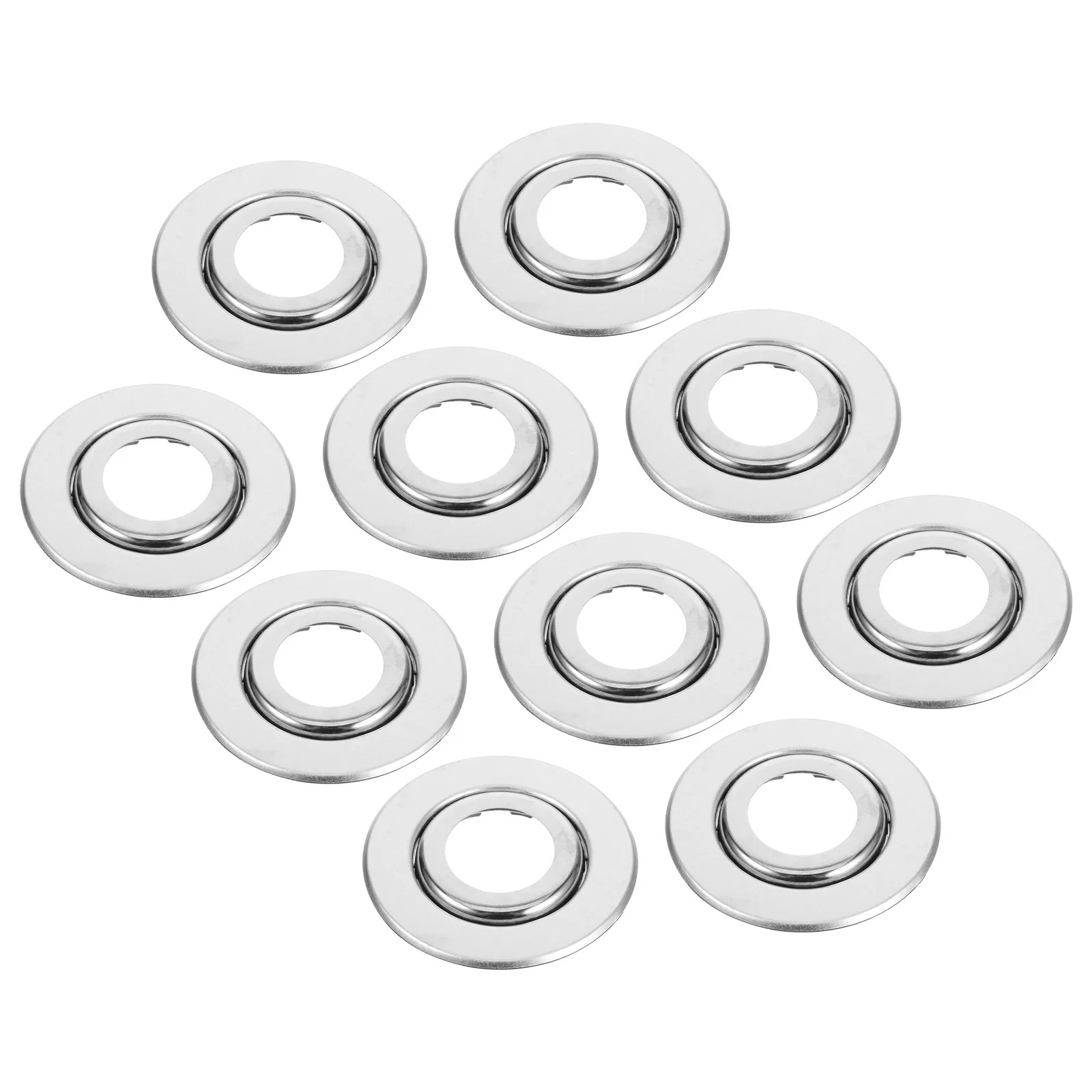 

10Pcs Fire Sprinkler Cover Plate Stainless Steel Double Disc Escutcheon Replacement Cover for Wall Flange Sprinkler Head