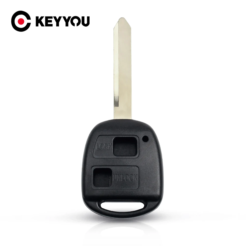 KEYYOU Remote Key Shell Case Fob For Toyota Yaris Corolla RAV4 2002-2011 Toy47 Blade