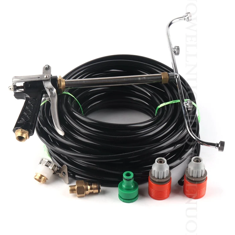 High Pressure Water Gun Set, Garden Irrigation System, Vegetable Garden Water Supply Kit, Farm Clean, Lawn Humidification, 5-20m