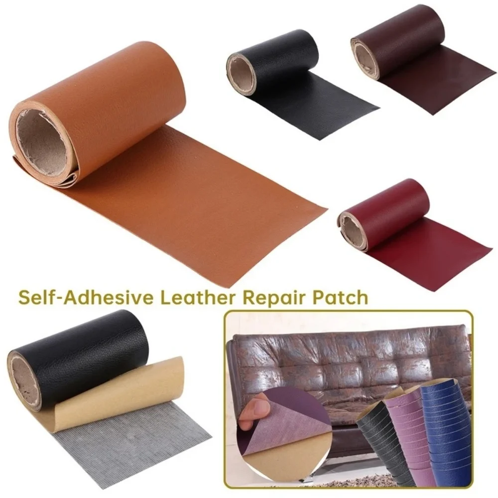 Self Adhesive Leather Sofa Repair Patch Diy Fix Mend PU Artificial Leather Skin for Furniture Table Chair Sticker Seat Bag Shoe