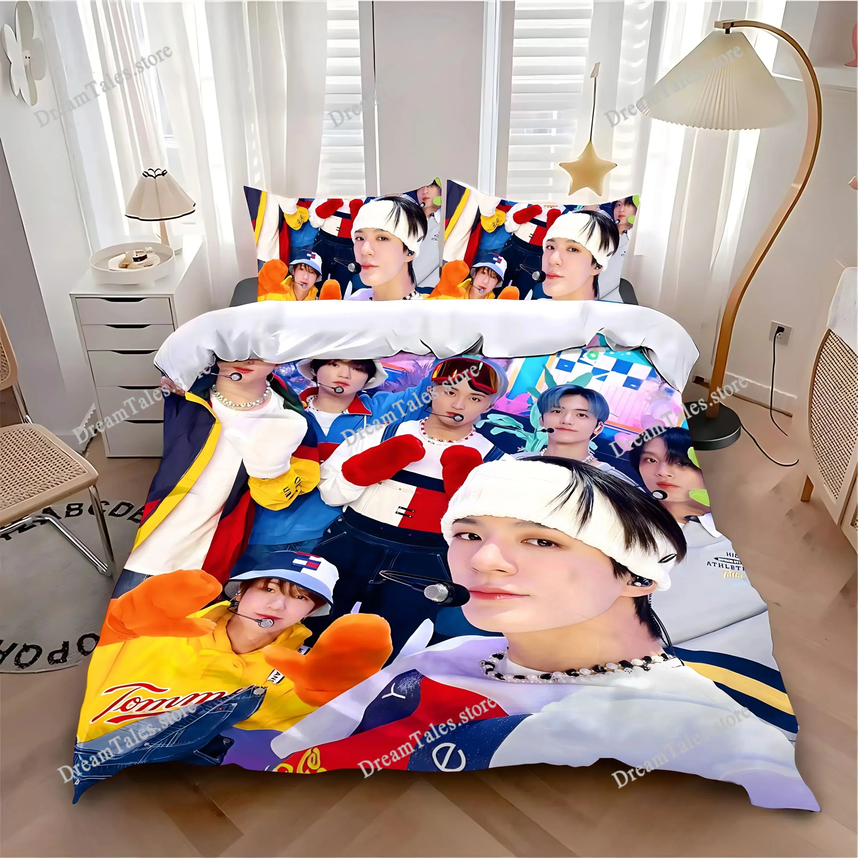 Duvet Cover Pillowcase Bedding Set Hot N-NCTS K-POP D-DREAMS Adult Boy Girl Bedroom Decoration Children Single Double Large Size