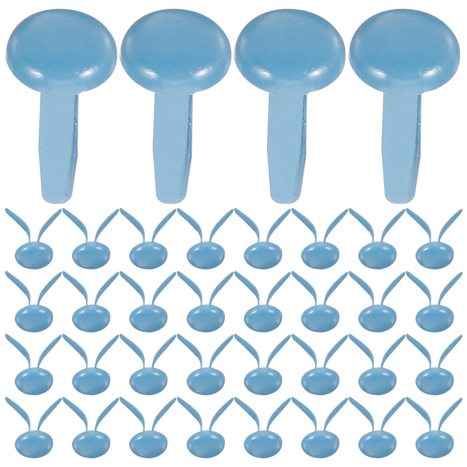 

200pcs Two legged Nails Craft Brads 8x15mm Blue Iron Mini Scrapbook Studs for DIY H made Supplies Kids Projects