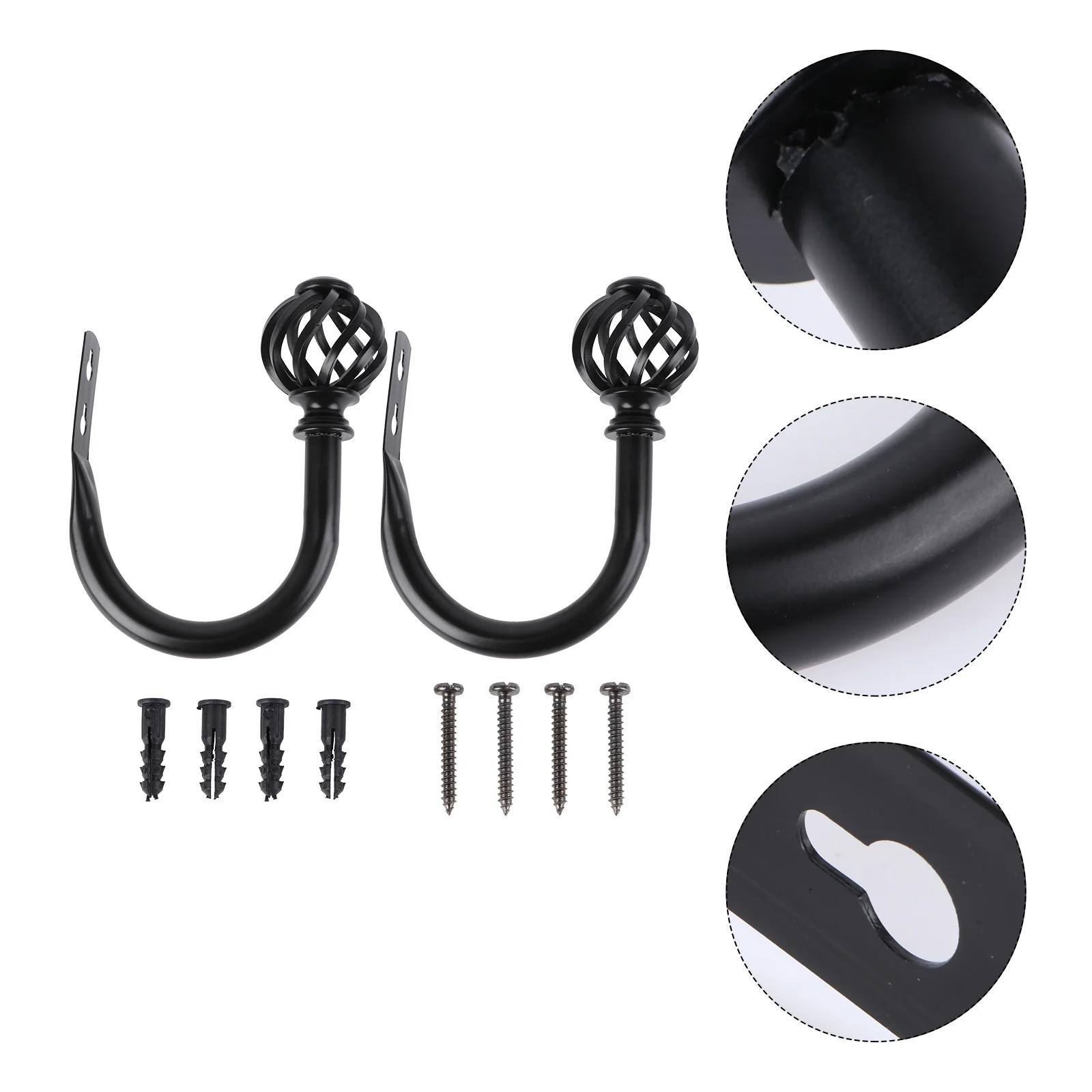 

Shower Curtain Hook Exquisite Holders Classy Hooks Cupboard Shaped Stainless Steel