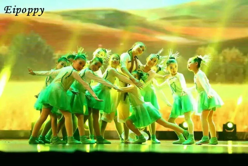 زي أداء رقص الأطفال ، زي مسرحي ، رقص