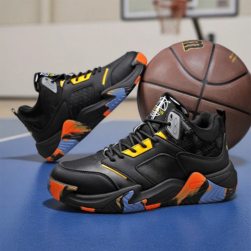 

Men Basketball Shoes Fashion Non-slip Mens Casual Sneakers Man Sports High Quality Outdoor Jogging Shoes Boys Athletic Sneakers