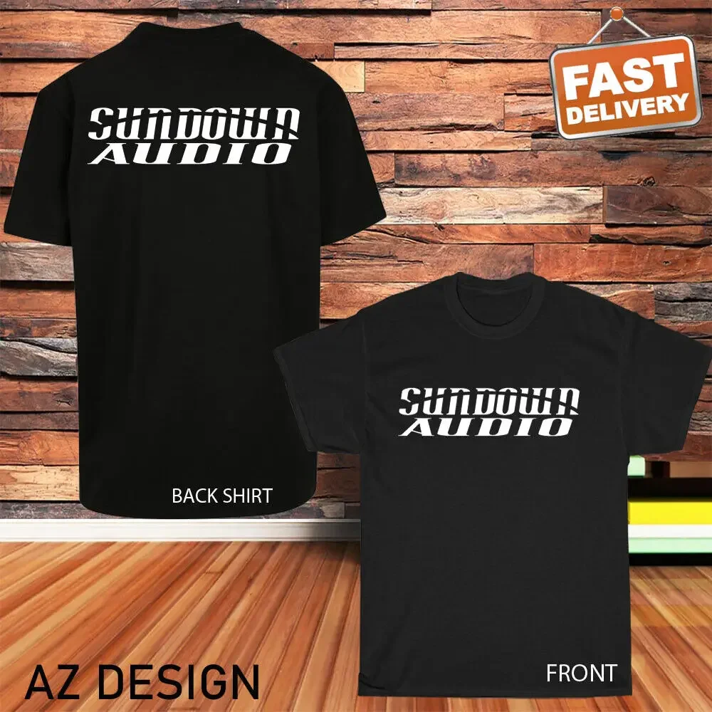 New Sundown Audio Logo Men's Black T- Shirt funny Size S to 5XL